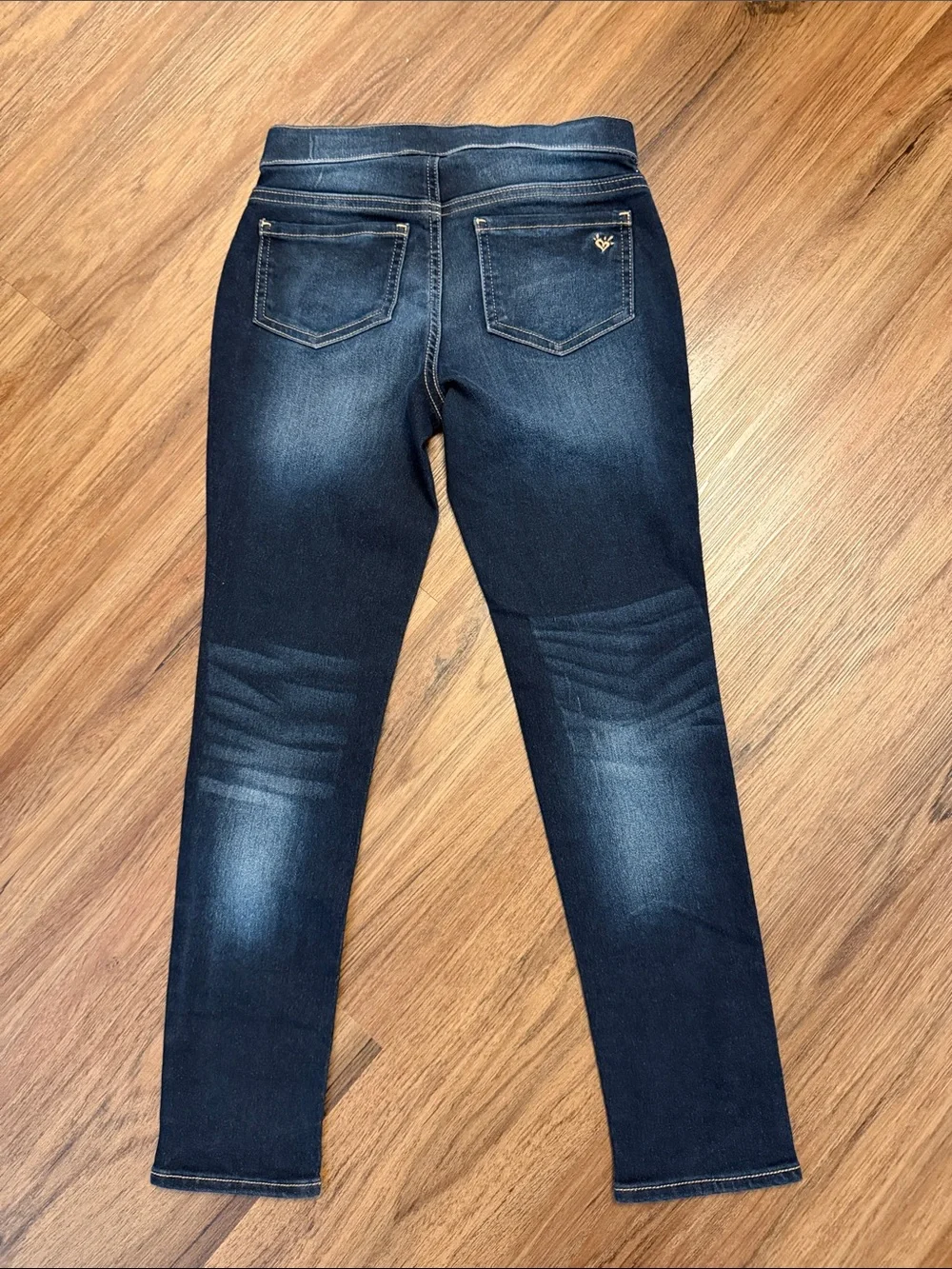 Justice Girls Dark Indigo Stretch Skinny Jeggings. Size 10